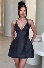 Nicole Mini Dress - Black