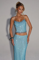 Nora Top - Aqua