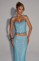 Nora Top - Aqua