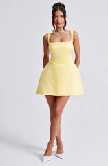 Sofie Mini Dress - Lemon