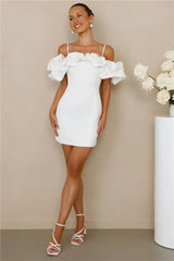 Love On Lock Off Shoulder Mini Dress