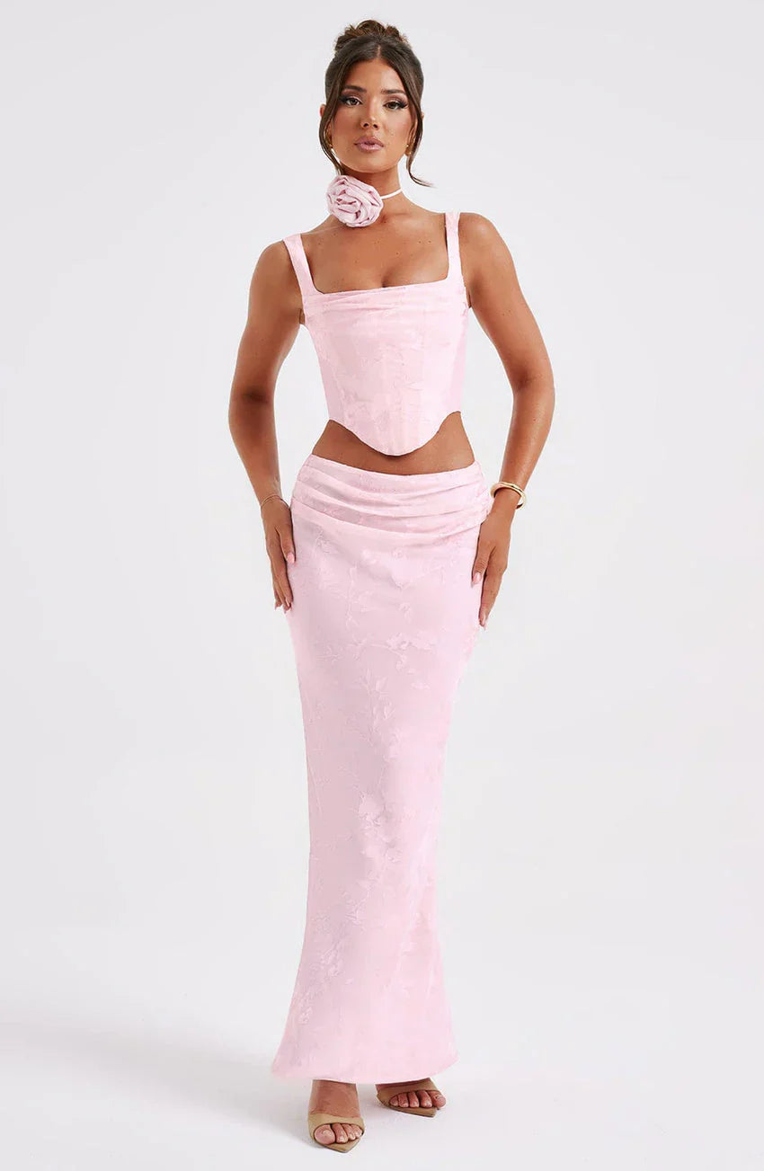 Elizabeth Maxi Skirt - Blush