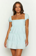Shari Blue Mini Dress